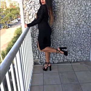 Black turtle neck dress🖤